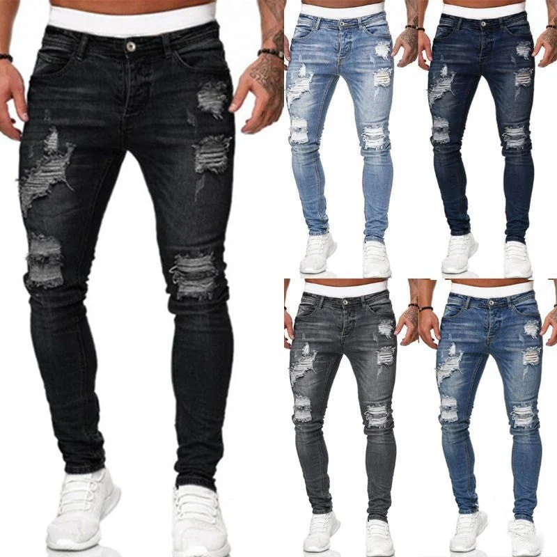Richard - Modische Streetstyle-Jeans im Skinny-Fit mit Rissen