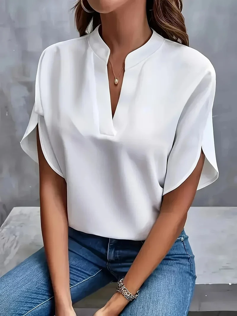 Thalia™ – Elegante, weich geschnittene Bluse