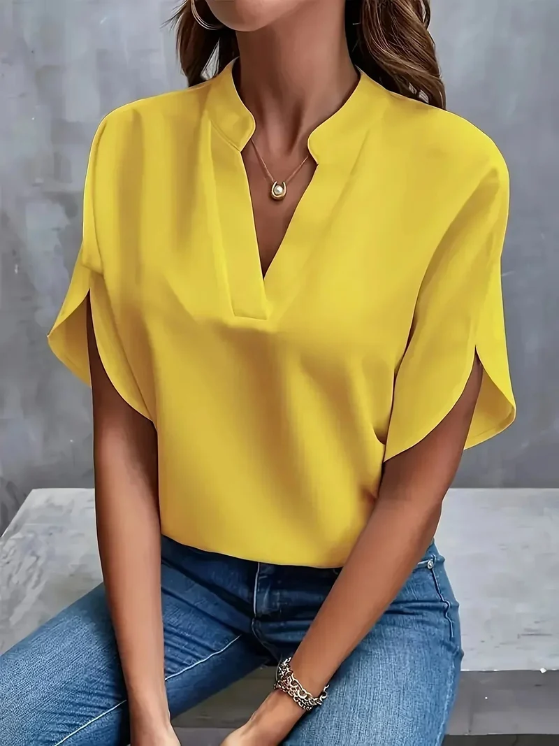 Thalia™ – Elegante, weich geschnittene Bluse