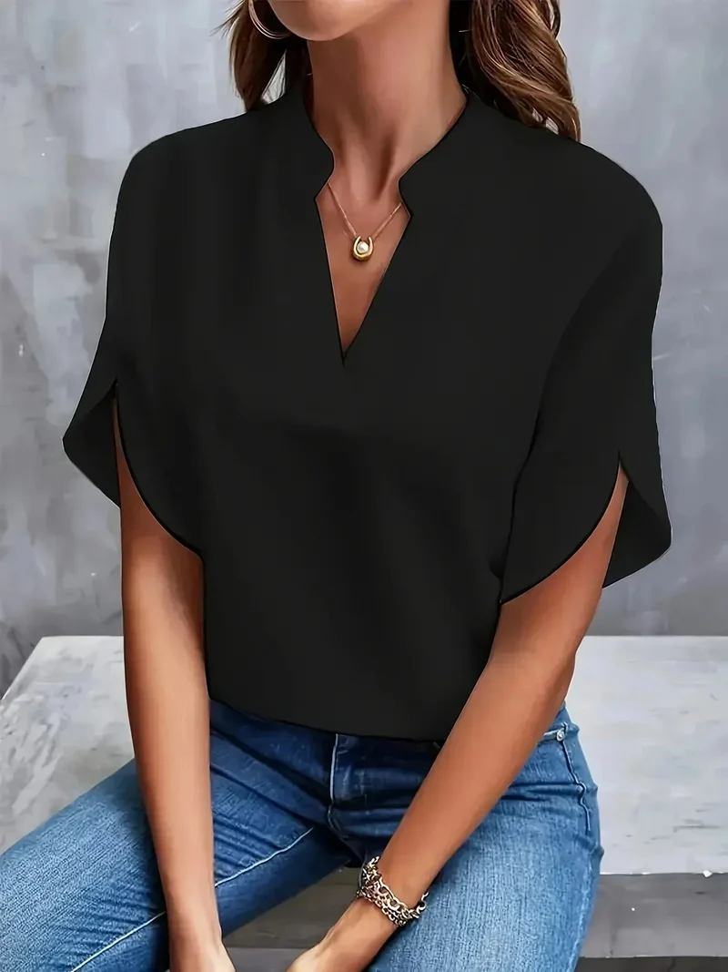 Thalia™ – Elegante, weich geschnittene Bluse