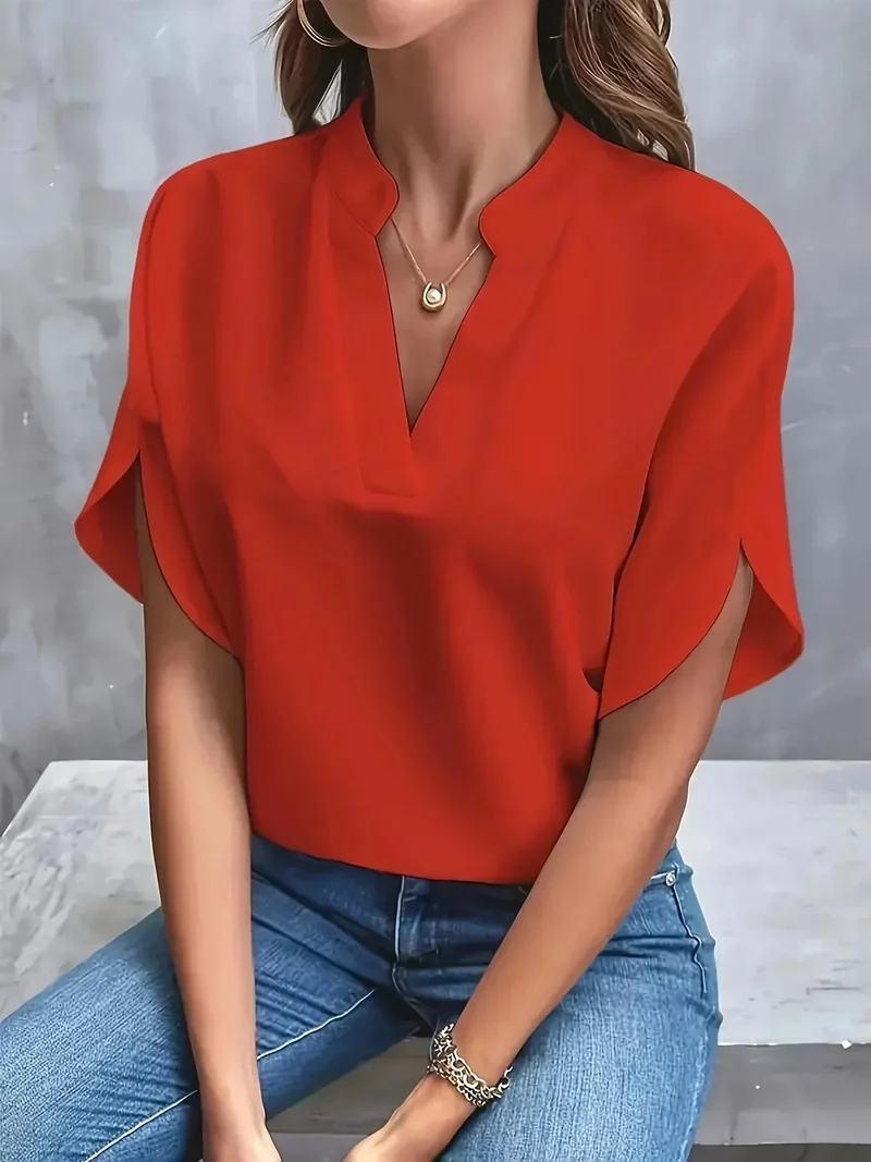 Thalia™ – Elegante, weich geschnittene Bluse