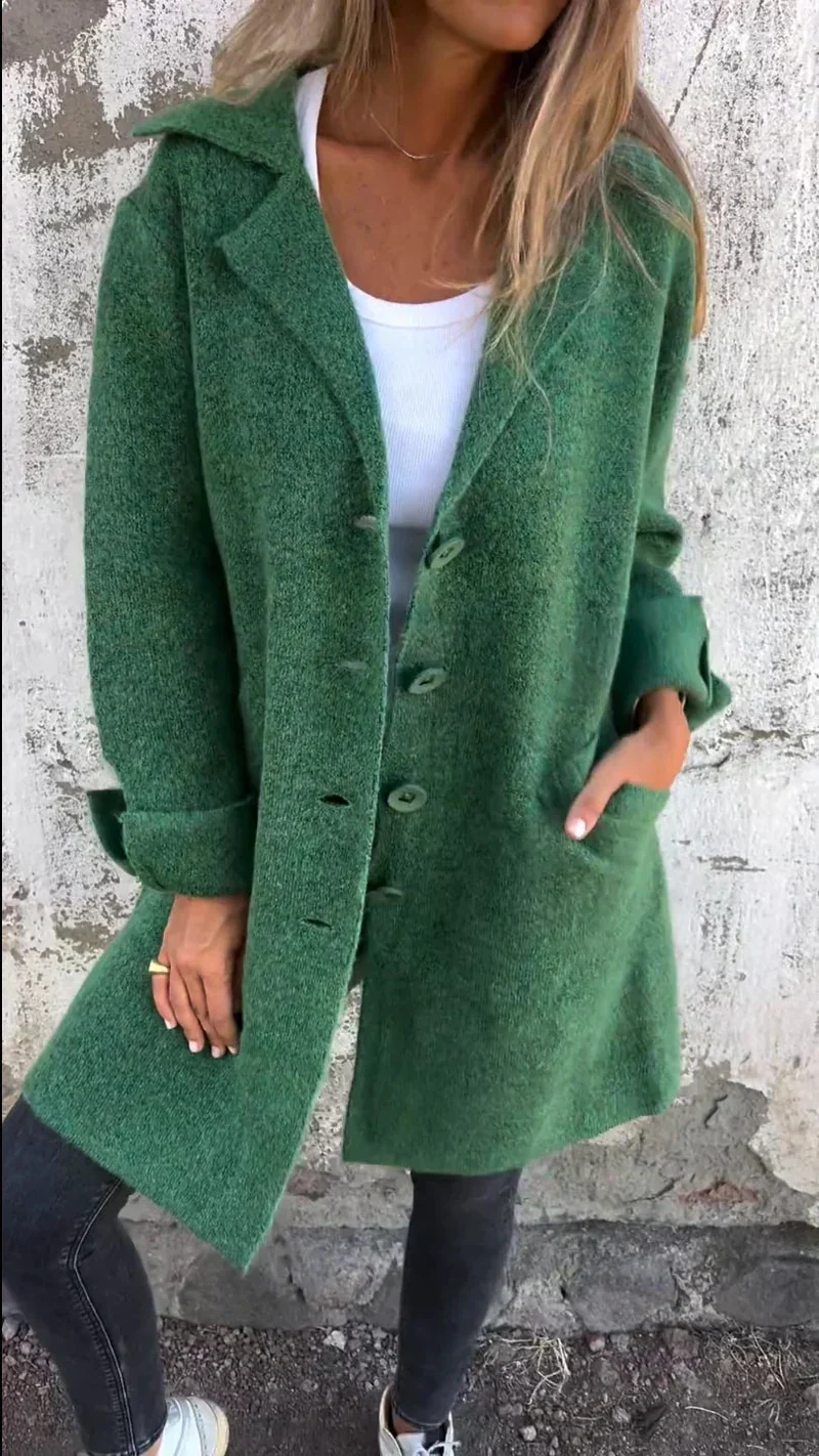 Sorella - Mantel Damen Mit Knopfleiste