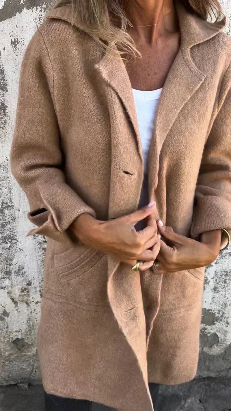 Sorella - Mantel Damen Mit Knopfleiste