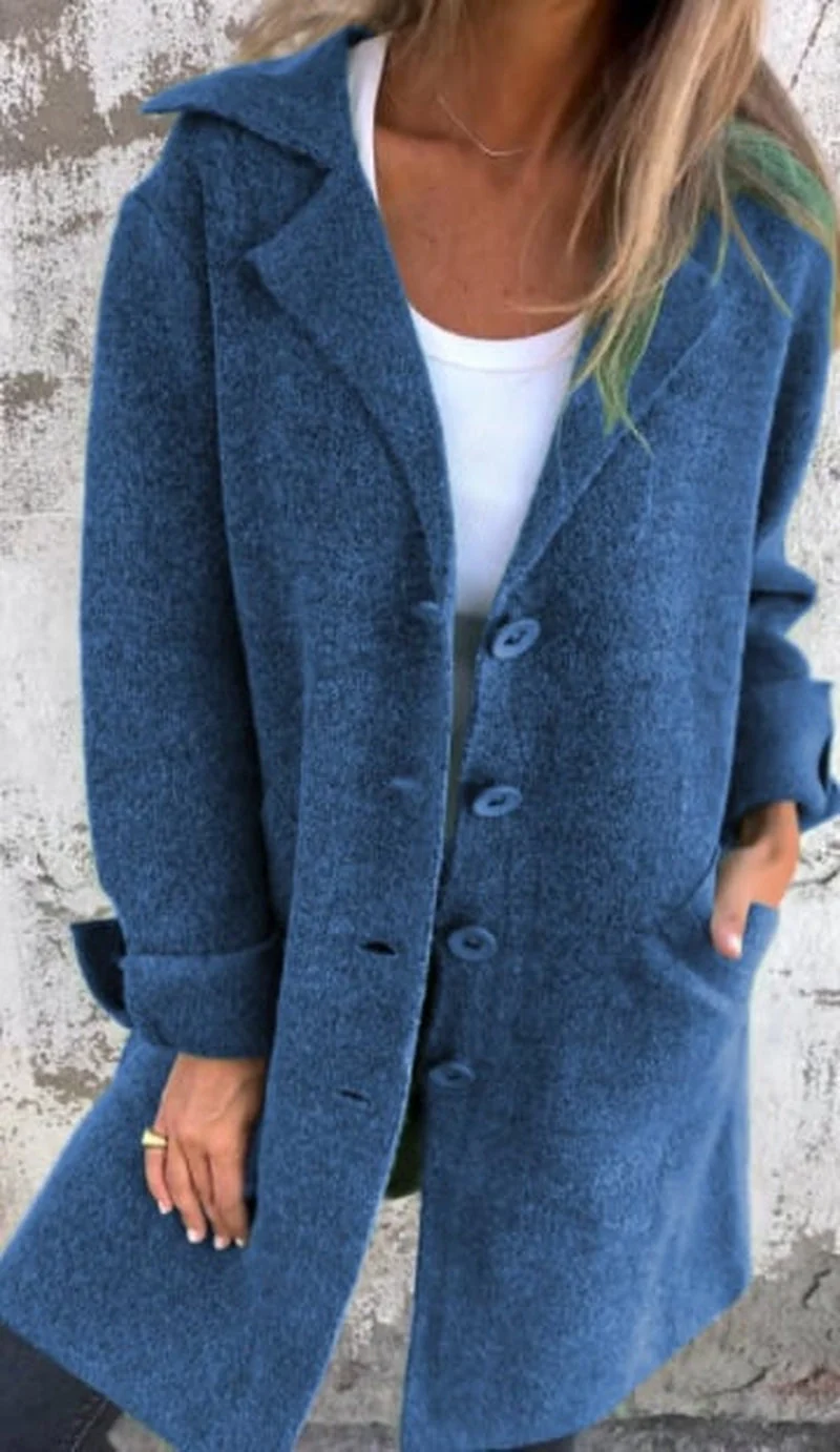 Sorella - Mantel Damen Mit Knopfleiste