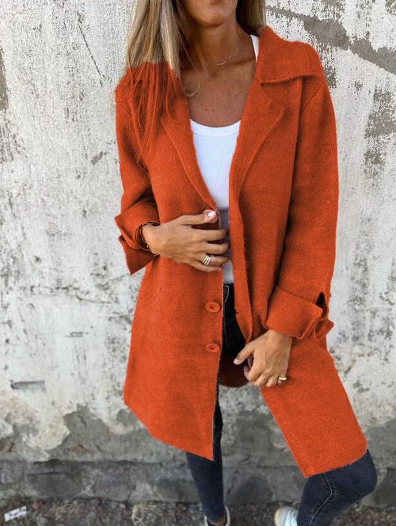 Sorella - Mantel Damen Mit Knopfleiste