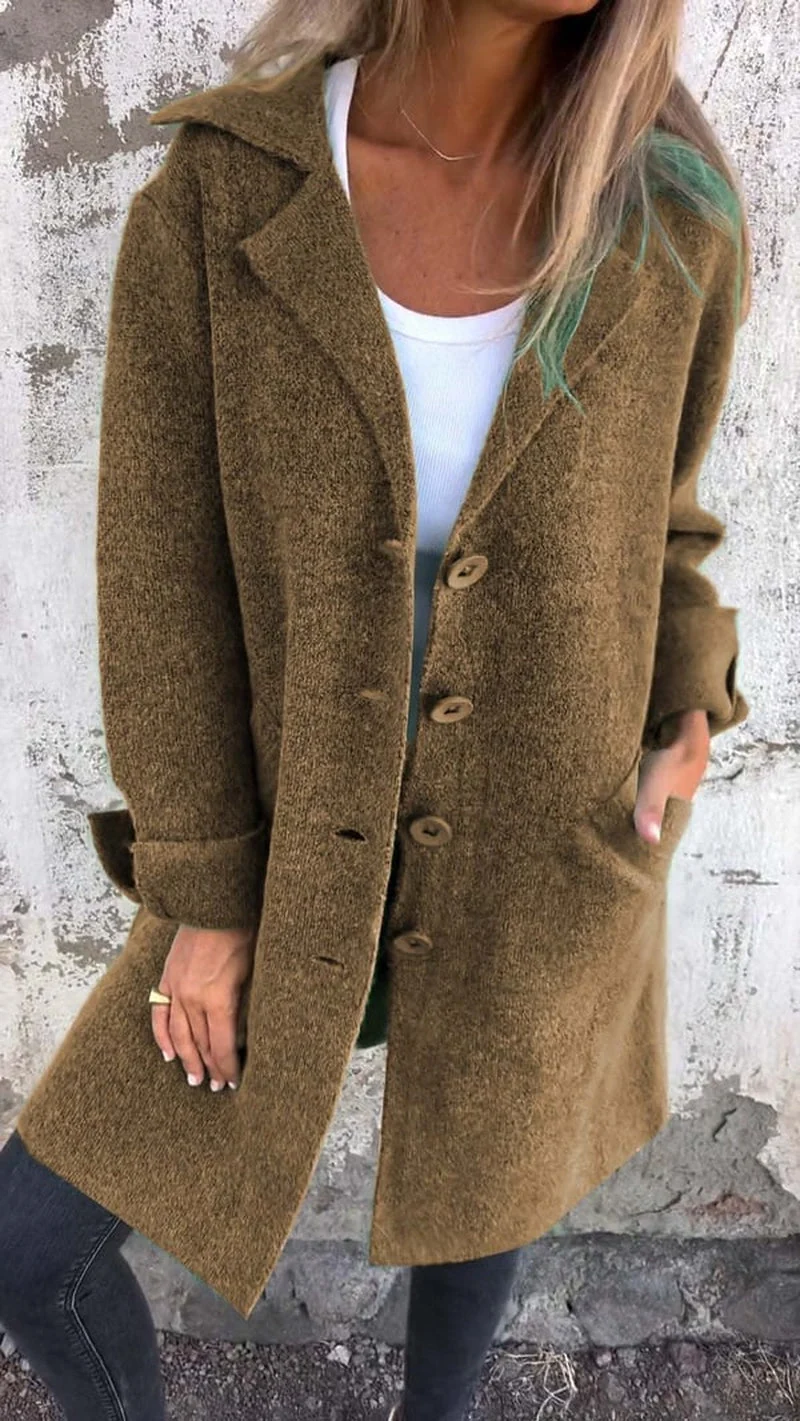 Sorella - Mantel Damen Mit Knopfleiste