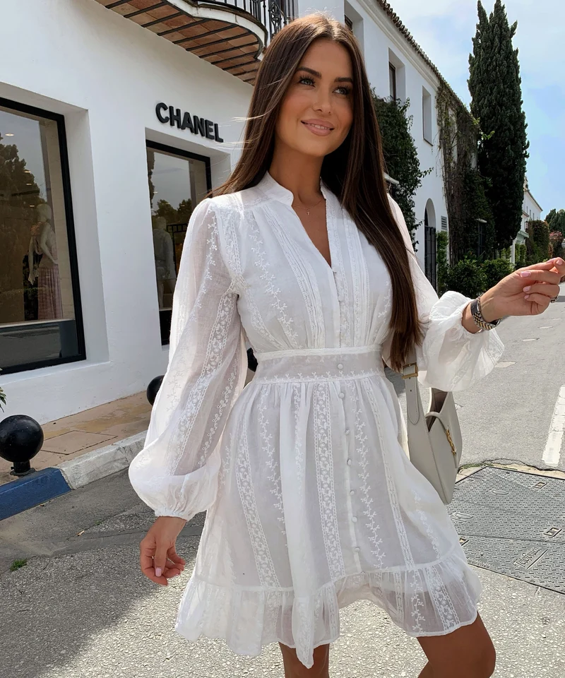 Sylvia - Sommerkleid weiß