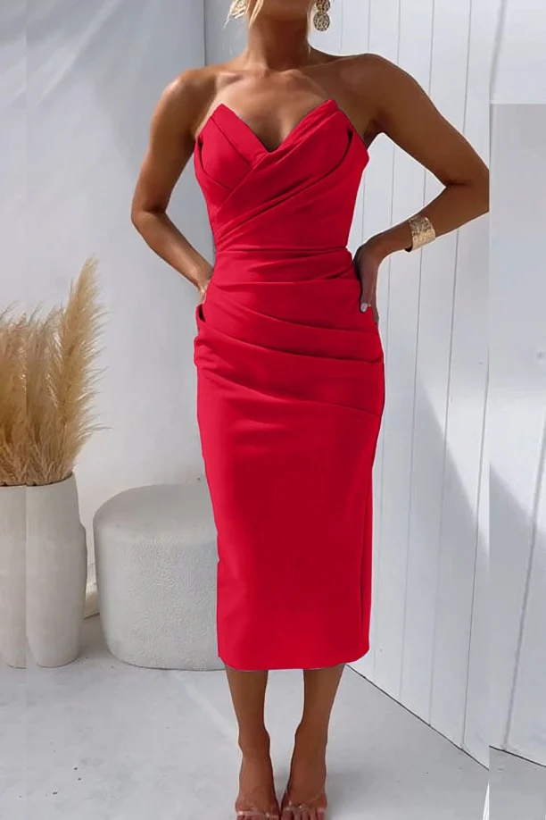 Sanne - Flatternd Drapierte Kleid