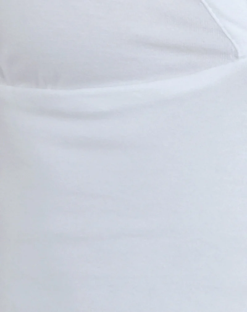 Emberly Plunge Top in White