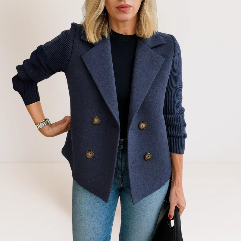 Martine – Elegante Jacke mit Strickärmeln