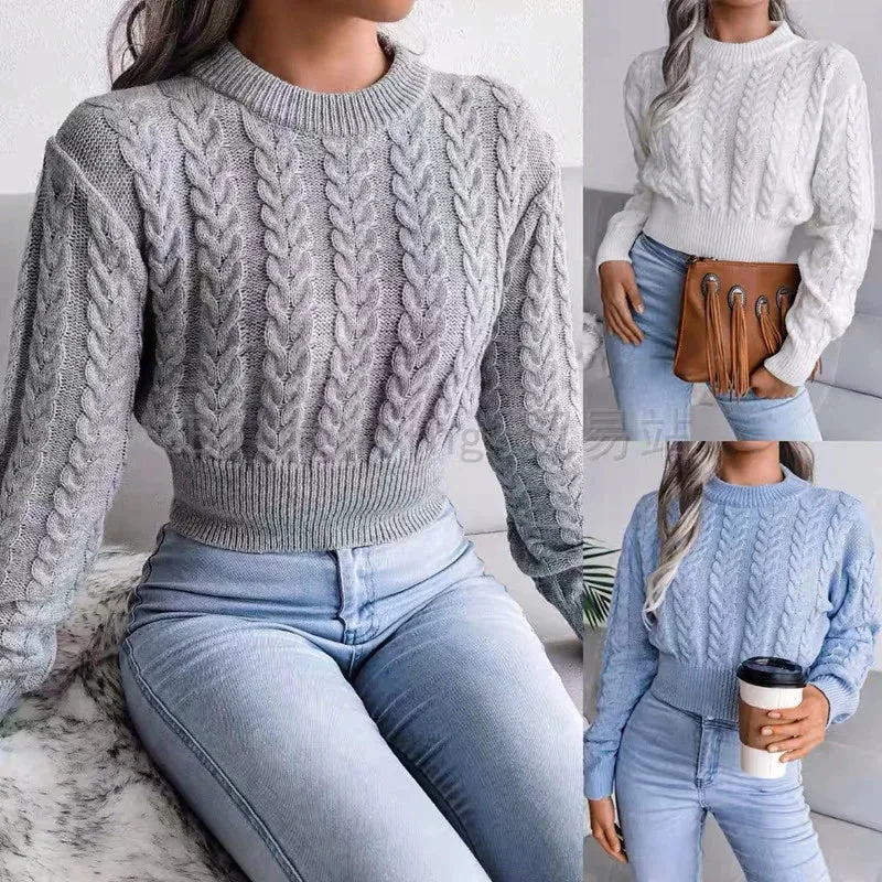 Lara – EverWarm-Strickpullover mit Zopfmuster