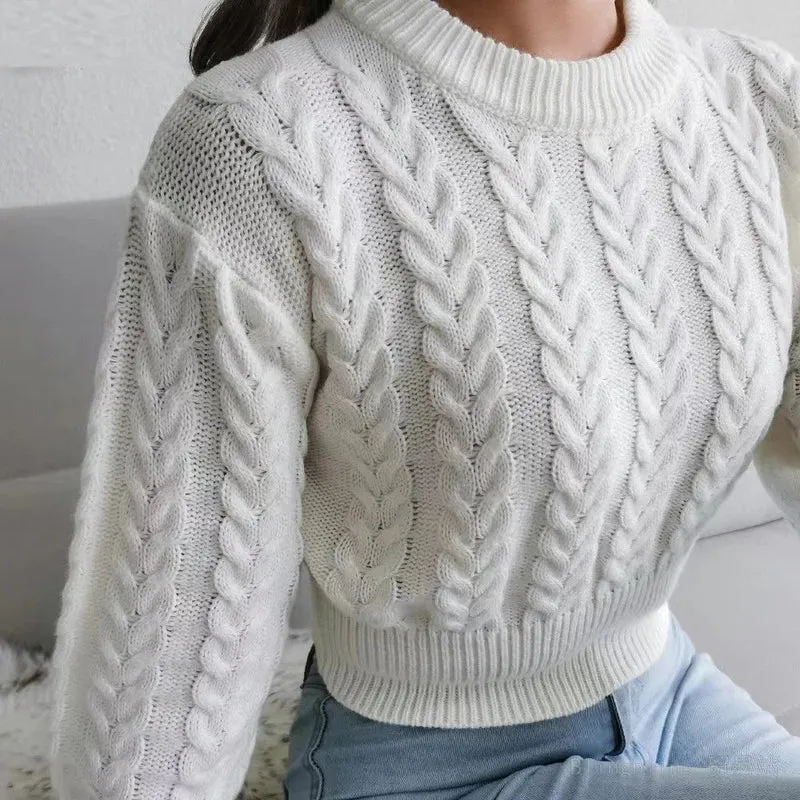 Lara – EverWarm-Strickpullover mit Zopfmuster