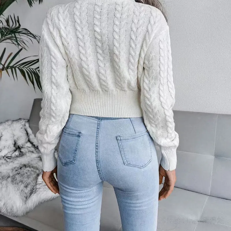 Lara – EverWarm-Strickpullover mit Zopfmuster