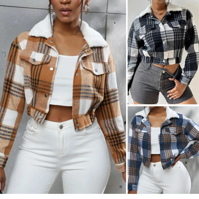 Nina – Karierte Jacke