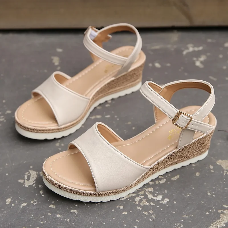 Damen Sommer Wedge Absatz Sandalen