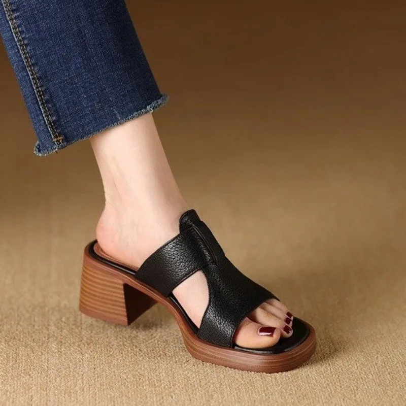 Damen Klassisch Blockabsatz Orthopädische Absatz Sandalen