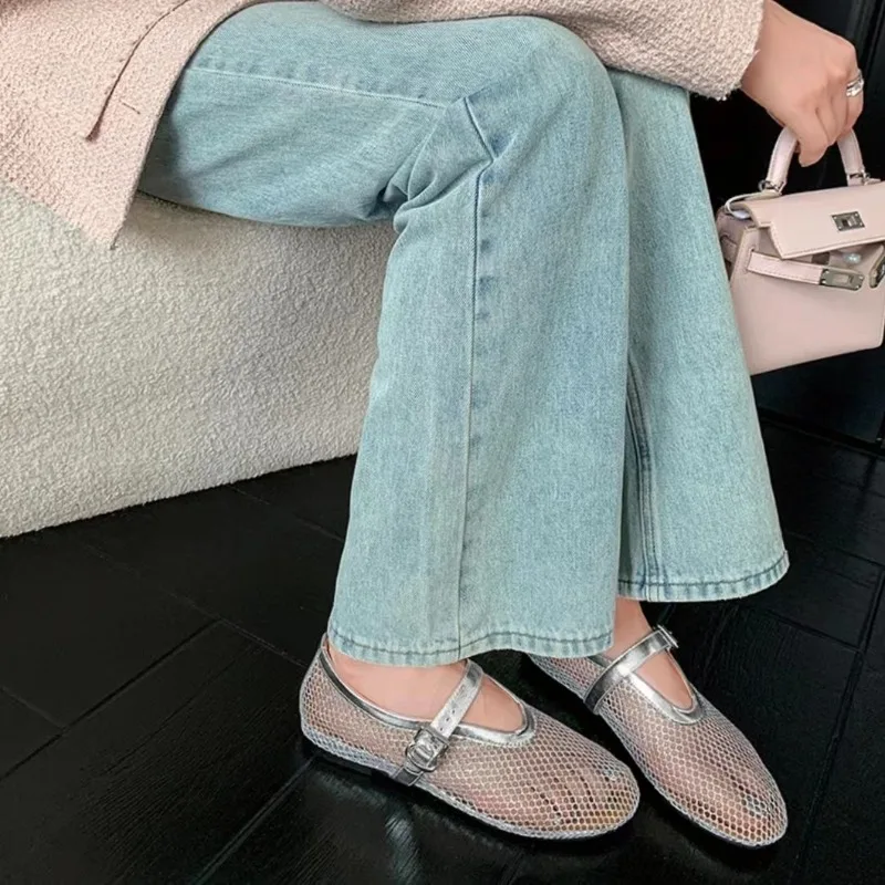 Damen Casual Flach Slip On Ballerina Schuhe