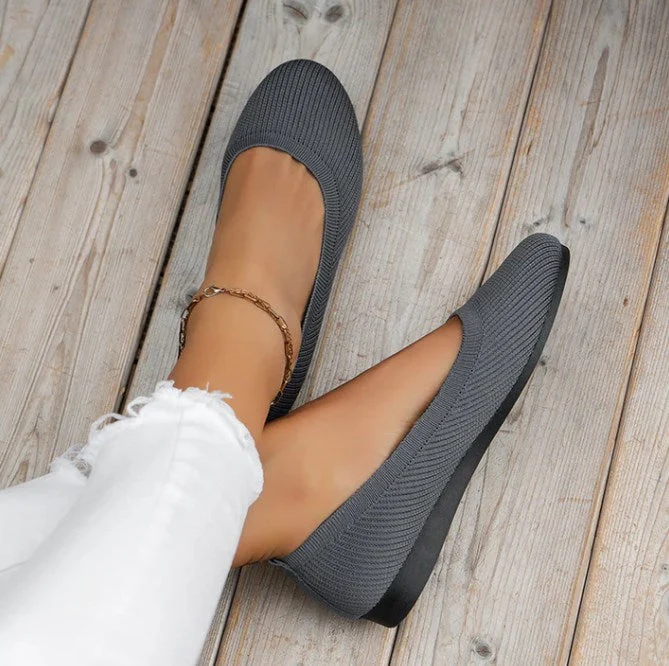 Damen Klassisch Round Orthopädische Ballerinas