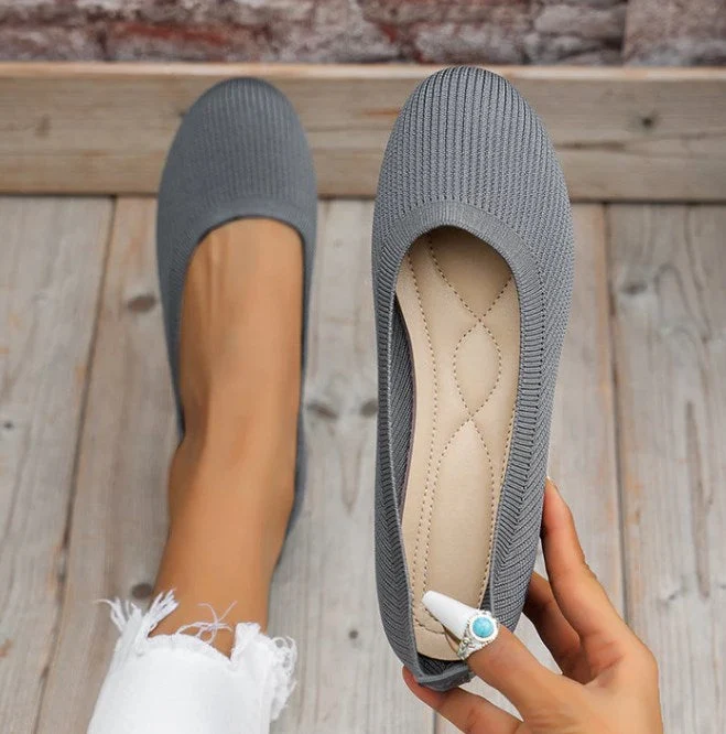 Damen Klassisch Round Orthopädische Ballerinas