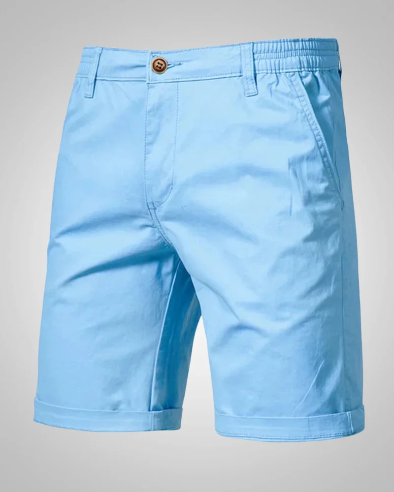 Herren Sommer Knopf Slim Fit Chino Shorts