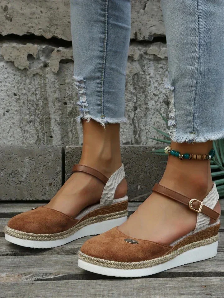 Damen Elegant Orthopädische Wedge Sandalen