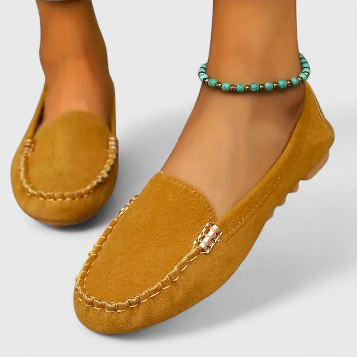 Damen Casual Nahtdetail Orthopädische Loafers
