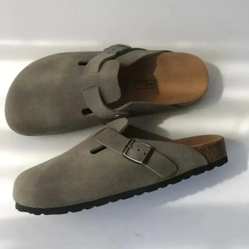 Herren Lässig Schnalle Slip-On Mules Sandalen