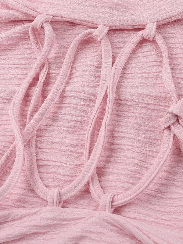 Damen Lässig Eckiger Ausschnitt Hochzeitsgast Midikleid