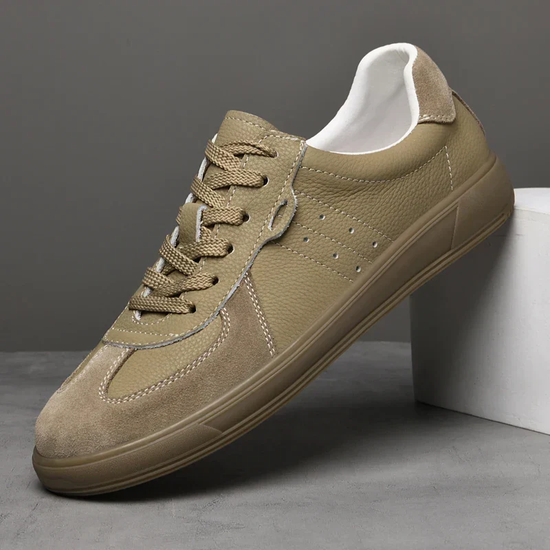 Herren Schnürung Perforiert Casual Sneakers