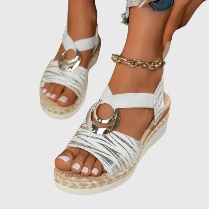 Damen Sommer Orthopädsiche Plateau Sandalen