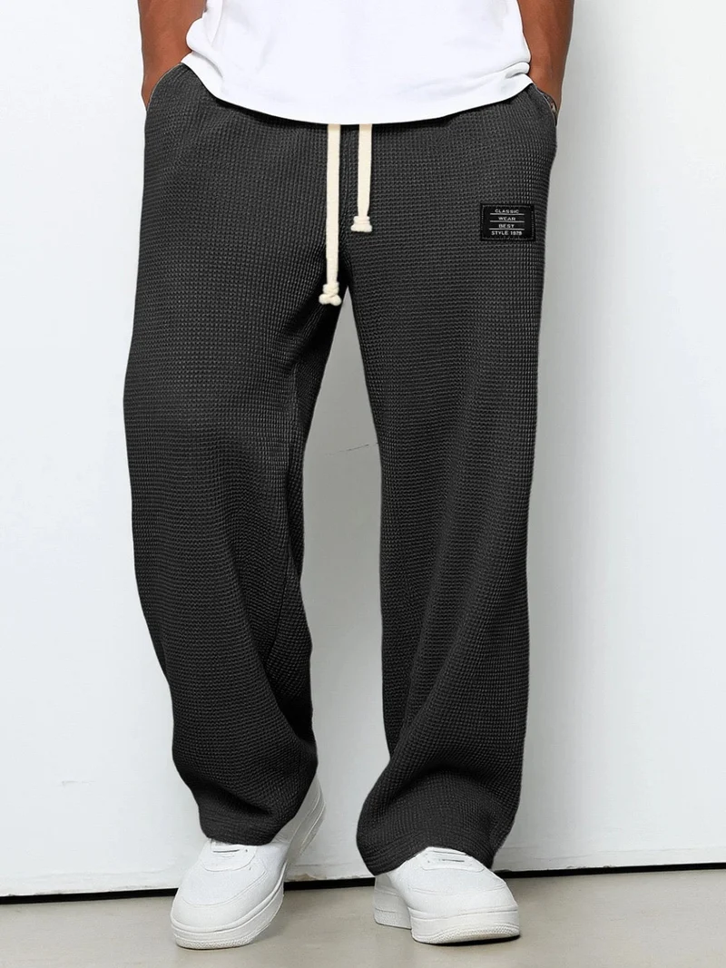 Herren Sommer Elastischer Bund Casual Weite Hose