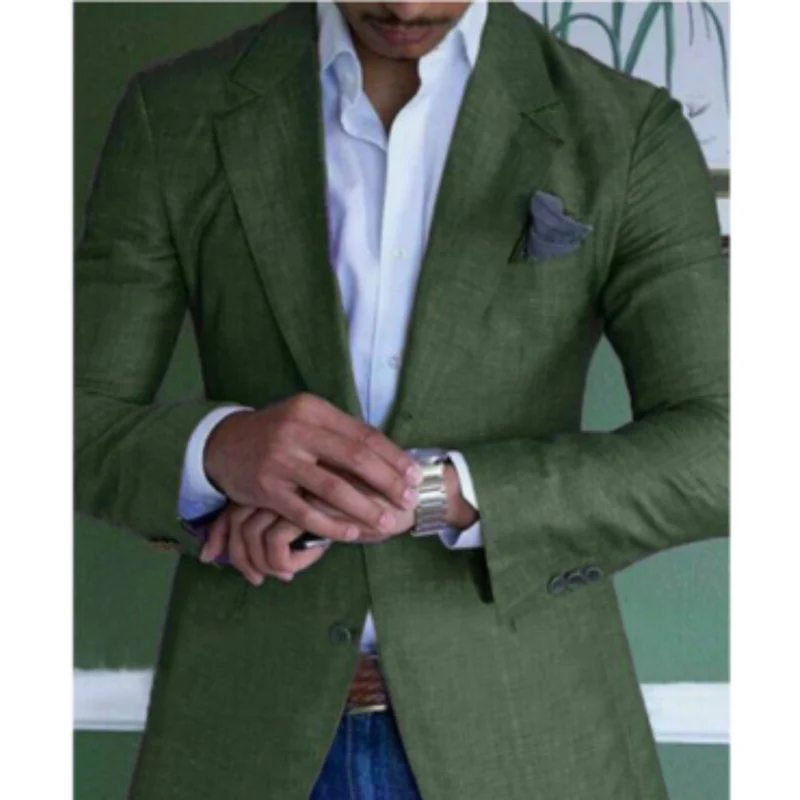 Herren Lässig Slim Fit Reverskragen Business Blazer