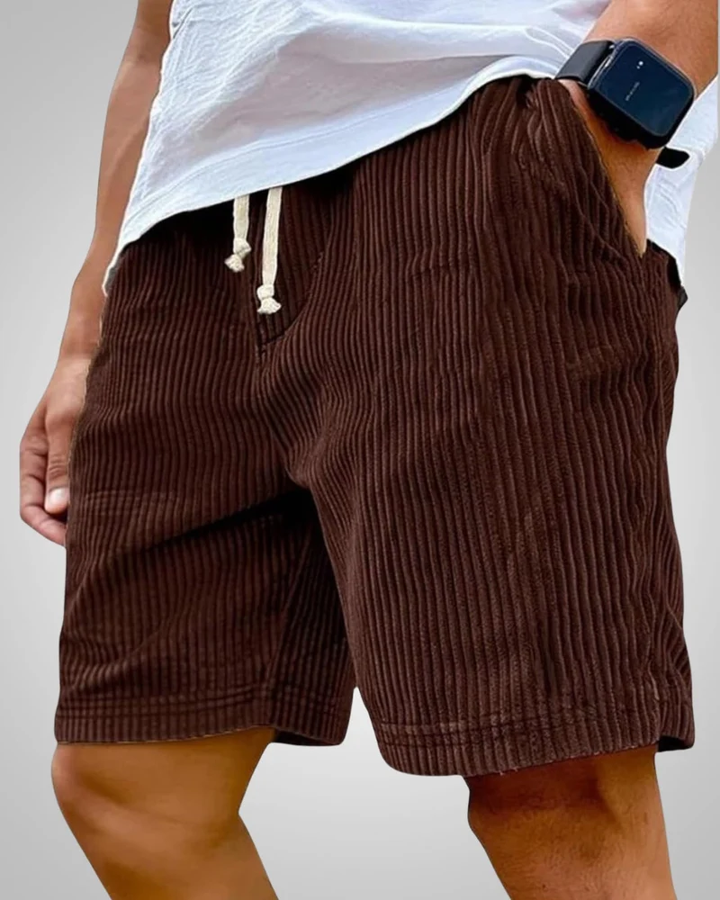 Herren Leichte Cord Sommer Bermuda Shorts