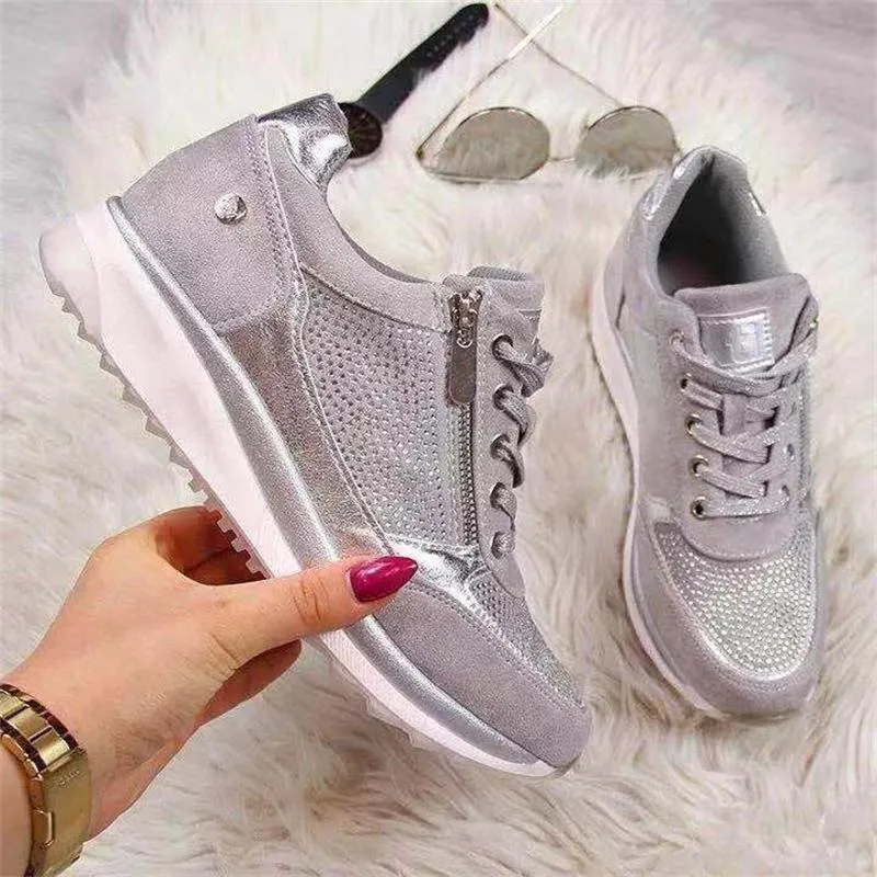 Damen Sommer Orthopädische Plateau Sneaker