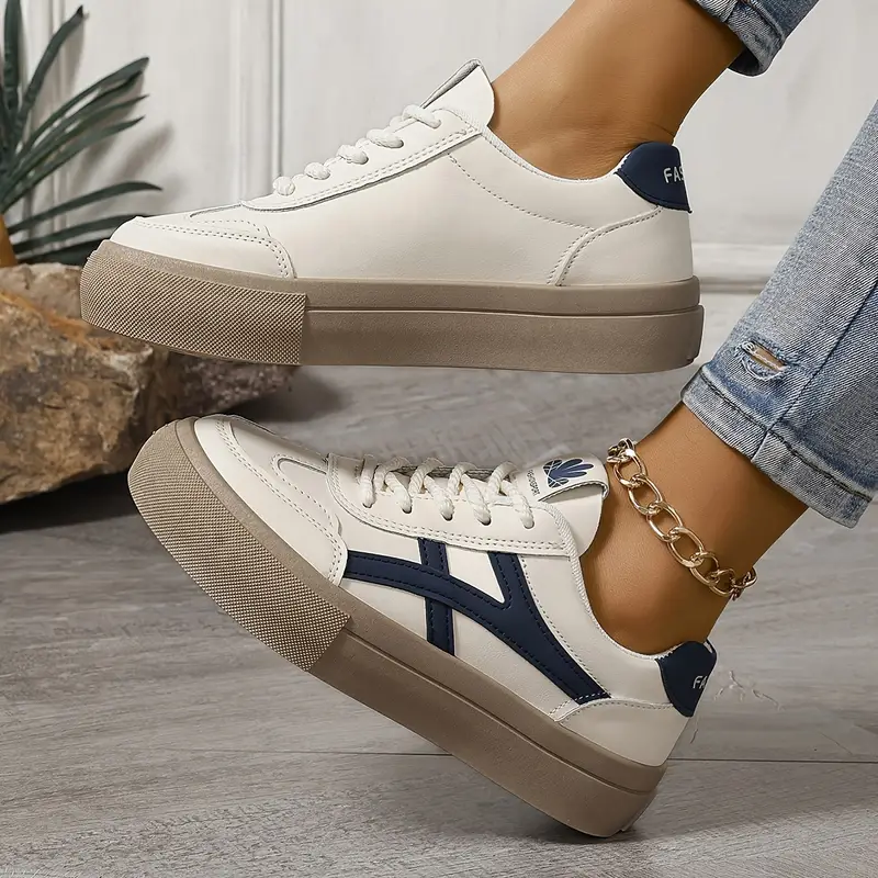 Damen Lässig Orthopädische Plateau Sneaker