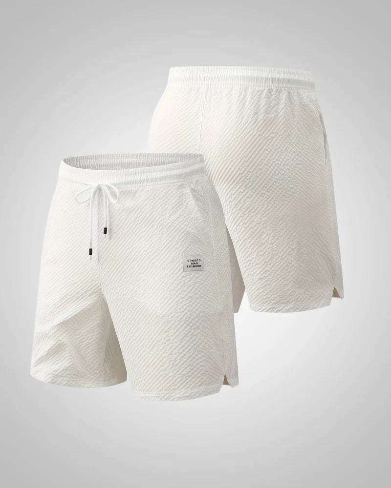 Herren Struktur Casual Strand Bermuda Shorts