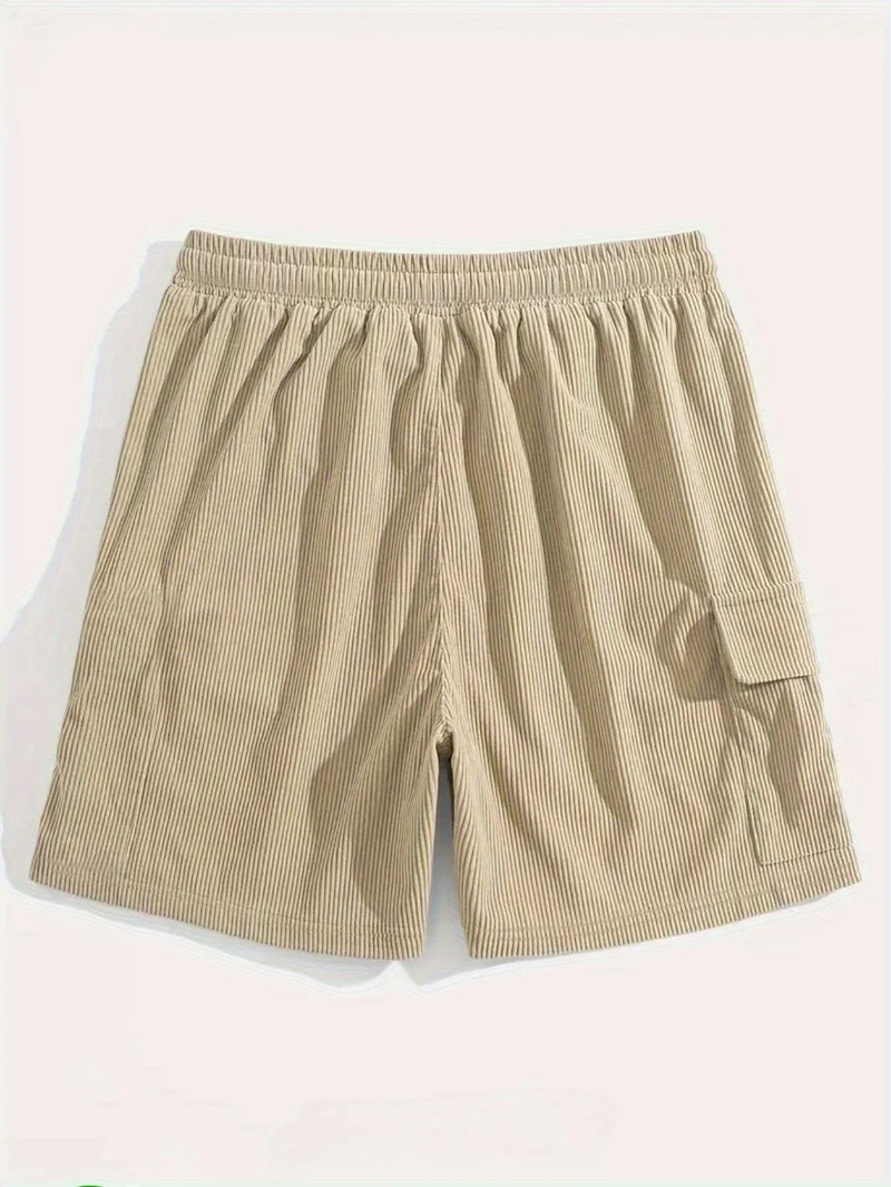 Herren Sommer Elastische Bund Cargo Bermuda Shorts