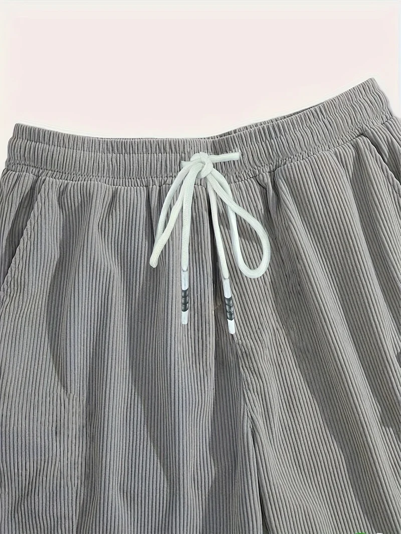 Herren Sommer Elastische Bund Cargo Bermuda Shorts