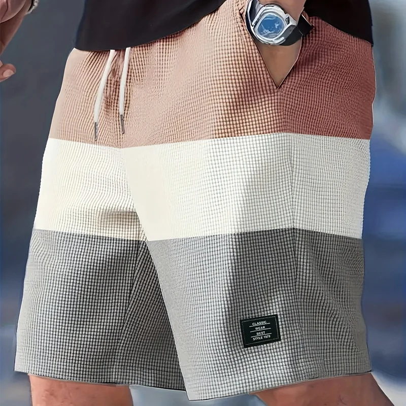 Herren Casual Gestreift Sommer Shorts