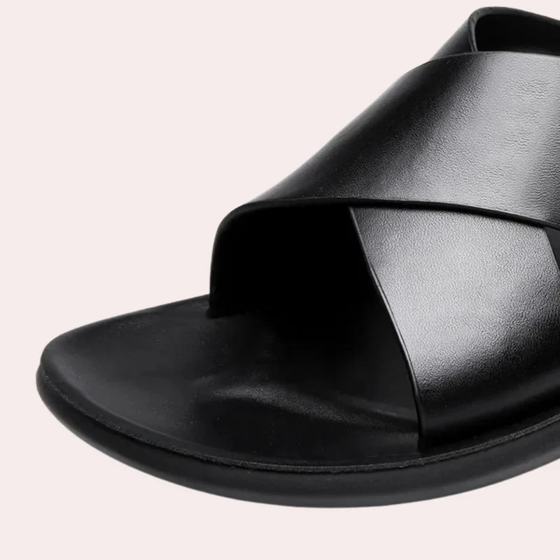 Herren Casual Kreuzriemen Pantoletten Sandalen