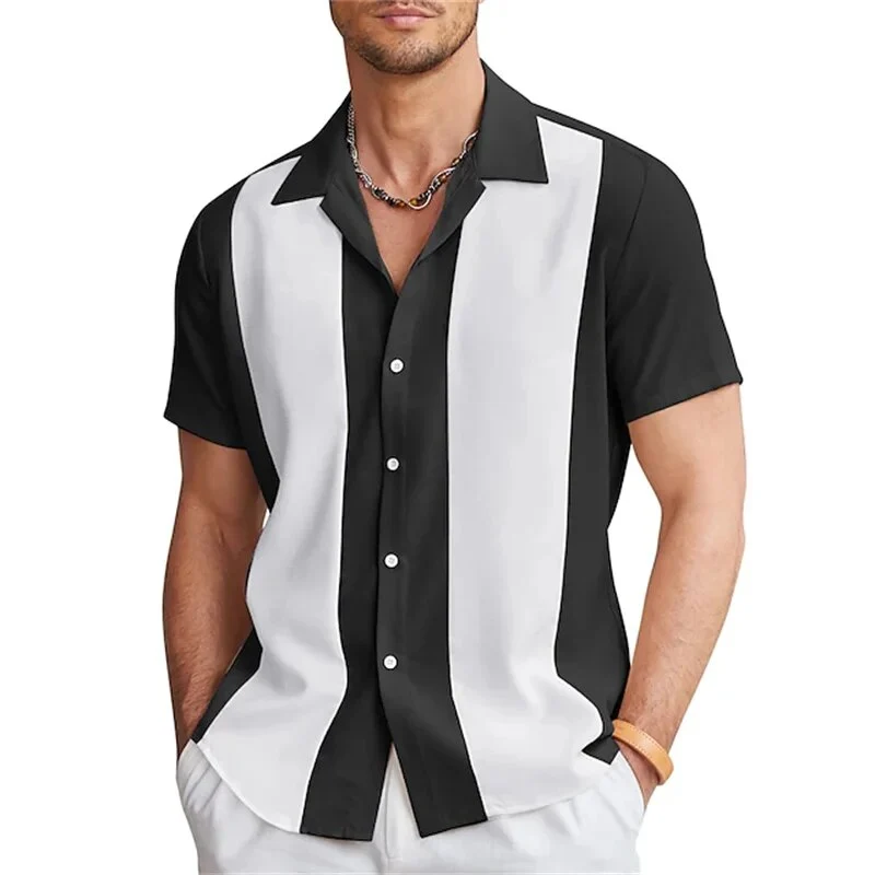 Herren Kurzarm Sommer Hemd
