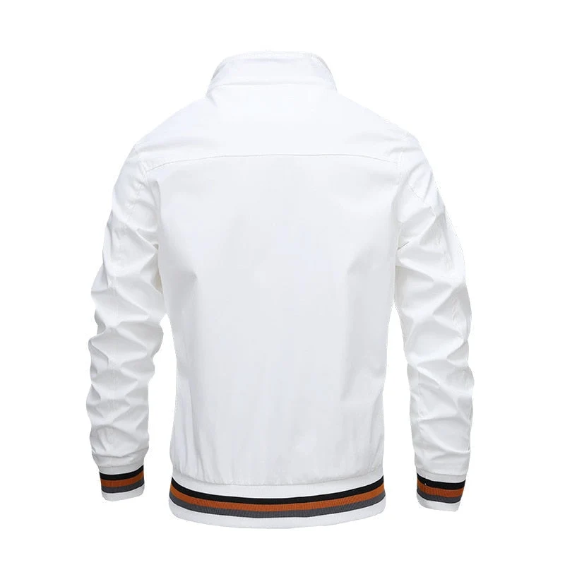 Herren Sommer Elastische Bündchen Bomberjacke