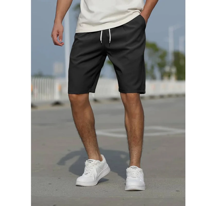 Herren Sommer Slim Fit Kordelzug Shorts