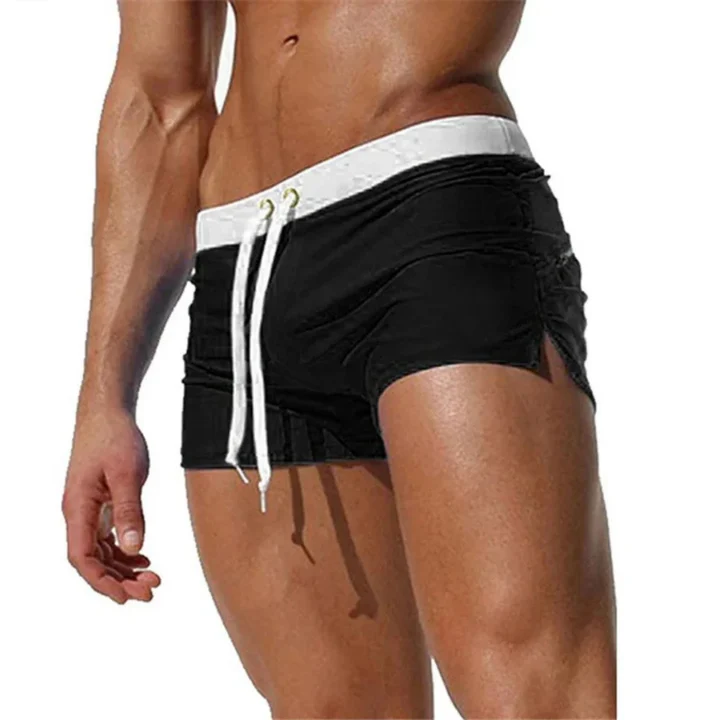 Herren Elastischer Slim Fit Sommer Badehose