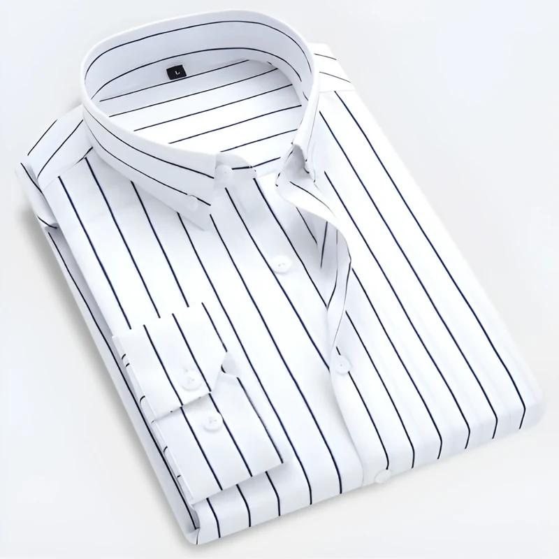 Herren Sommer Gestreiftes Button Down Hemd