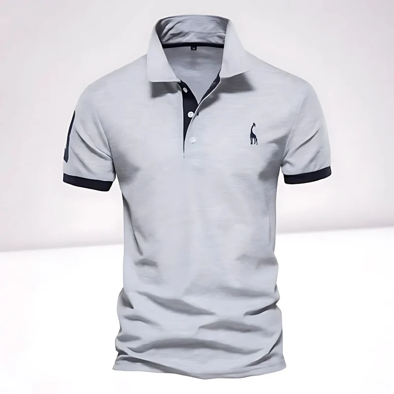 Herren Kurzarm Freizeit Slim Fit Poloshirt