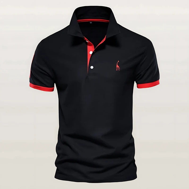 Herren Kurzarm Freizeit Slim Fit Poloshirt
