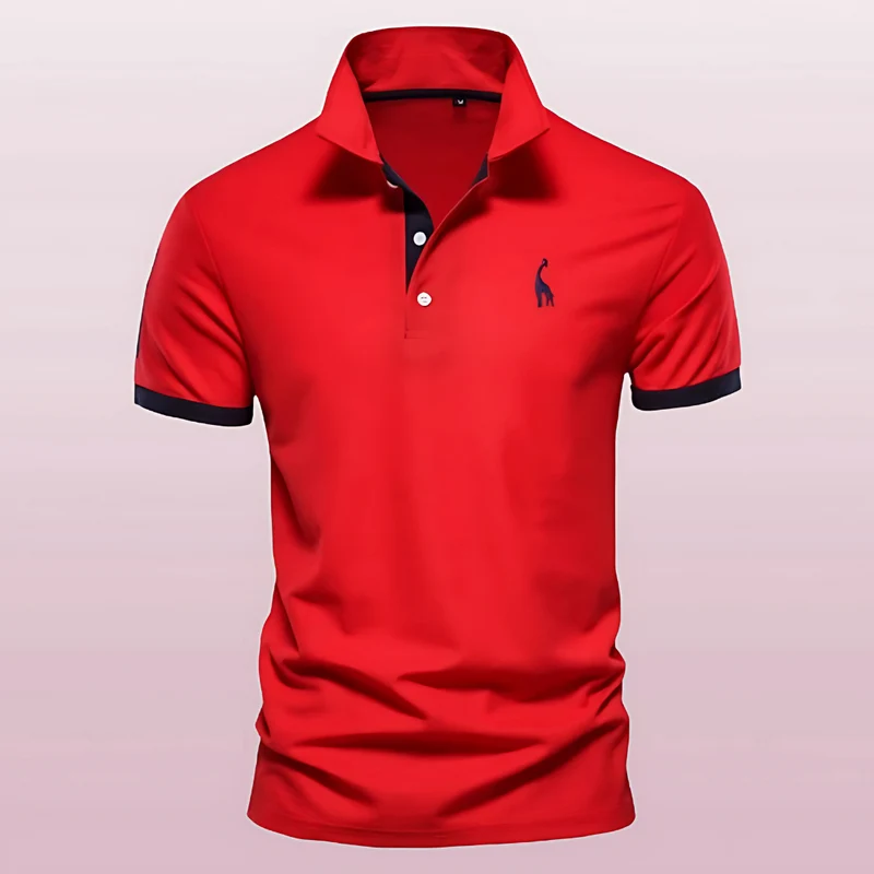 Herren Kurzarm Freizeit Slim Fit Poloshirt