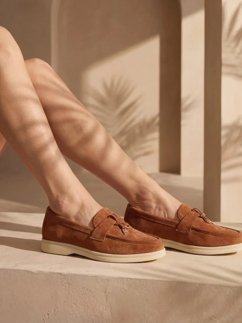 Damen Lässige Flache Casual Loafer