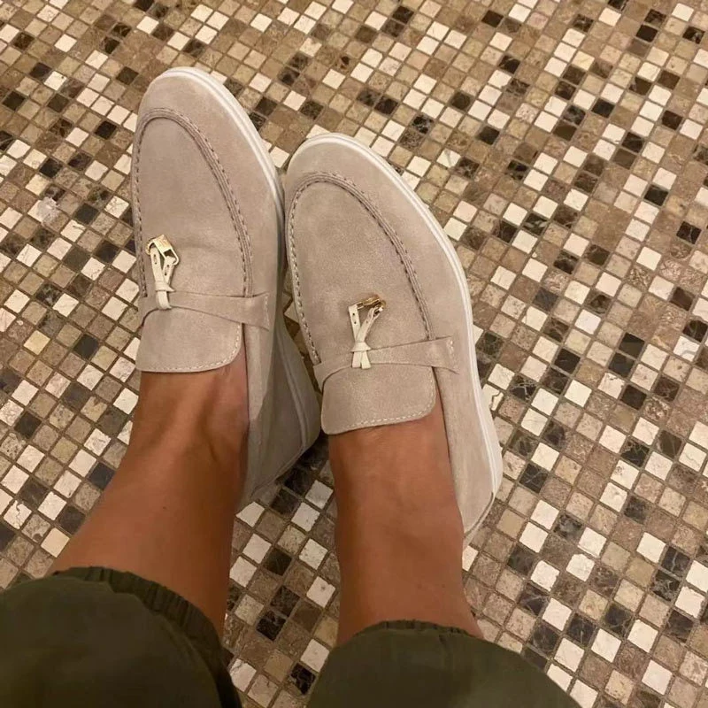 Damen Lässige Flache Casual Loafer